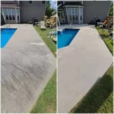 Pool Deck Cleaning in Matthews, NC 1