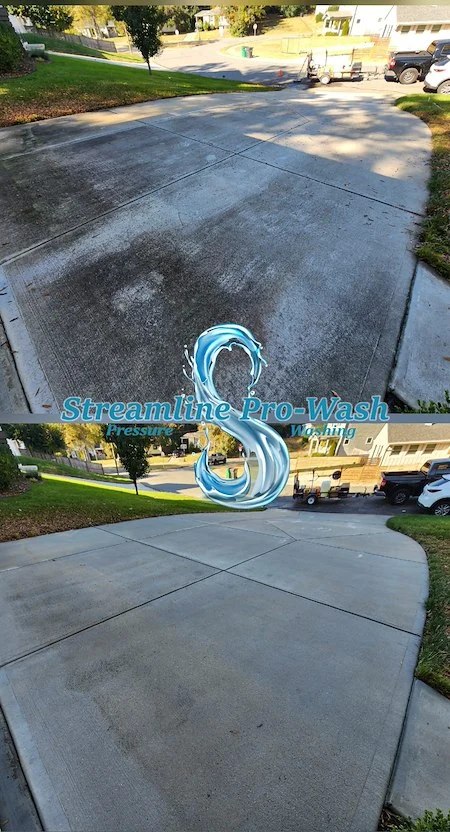 How can dirty concrete become a safety problem for your driveway or sidewalk