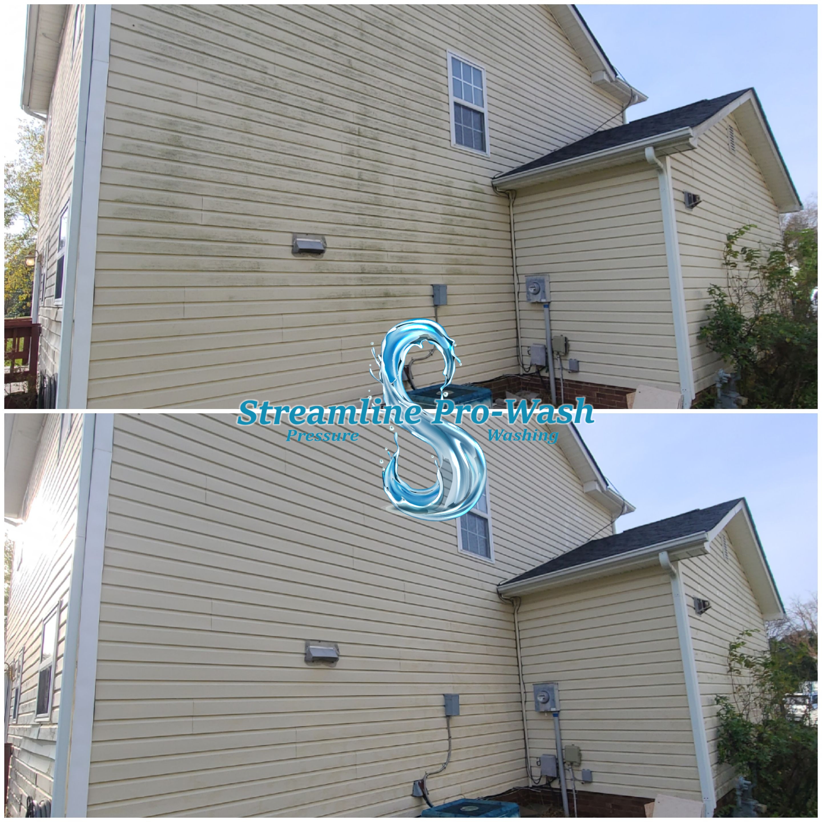 An Exterior House Washing Project in Charlotte, NC